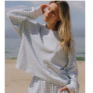 Daily Drills Mint and White Striped Tee